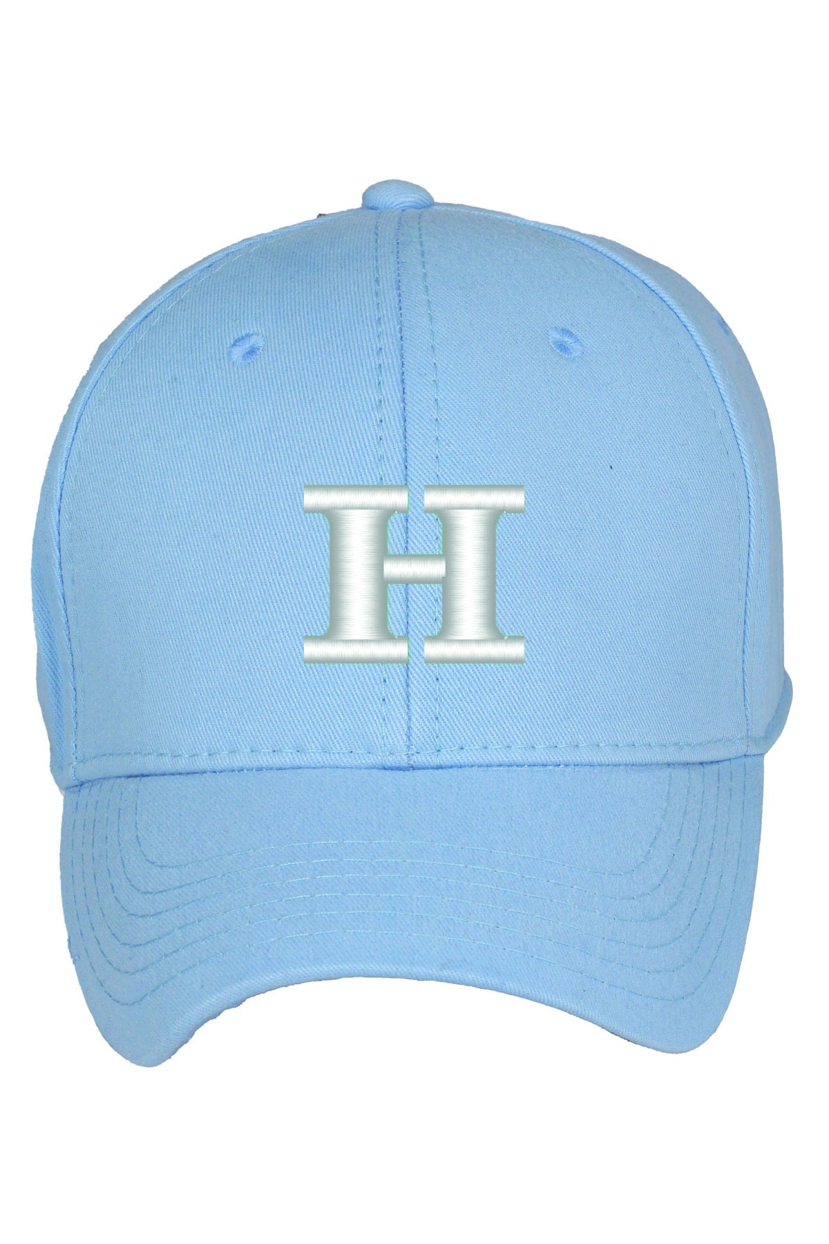 H Harfli Kişiye Özel Pamuk Şapka Mavi