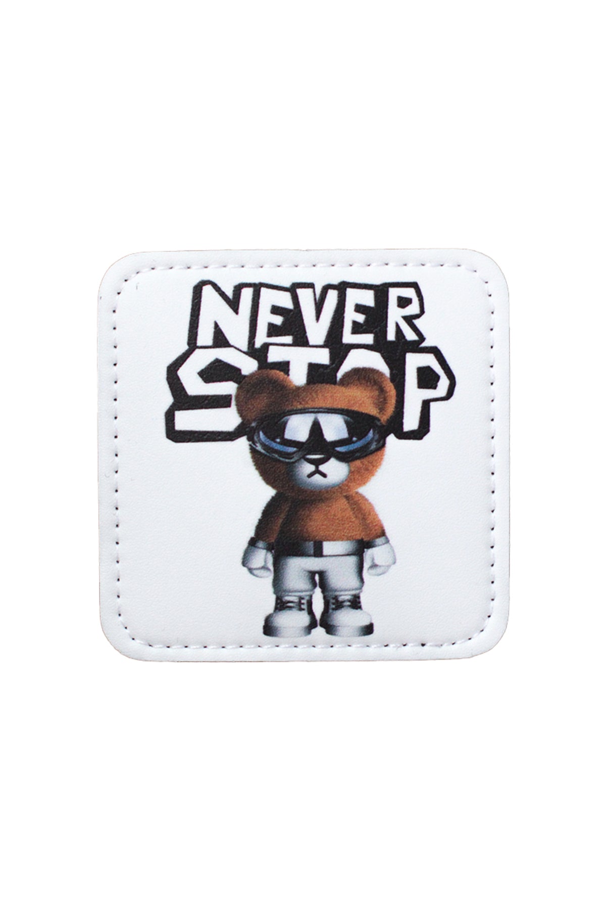 Never Stop Model 7x7 cm Trucker Şapka Uyumlu Patch Arma