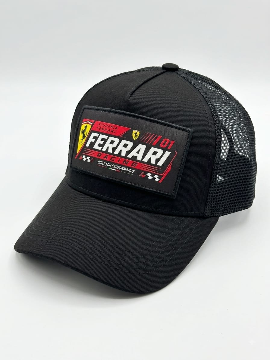 Ferrari Armalı Şapka Siyah