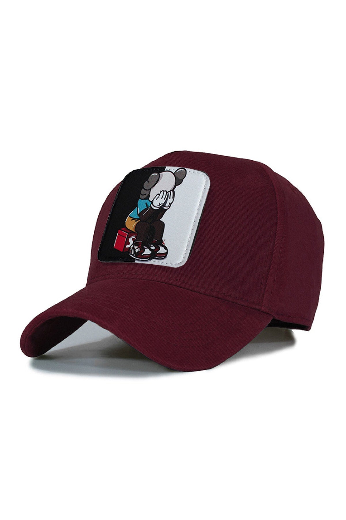 Kaws Siyah Beyaz Model Şapka- - Lacivert