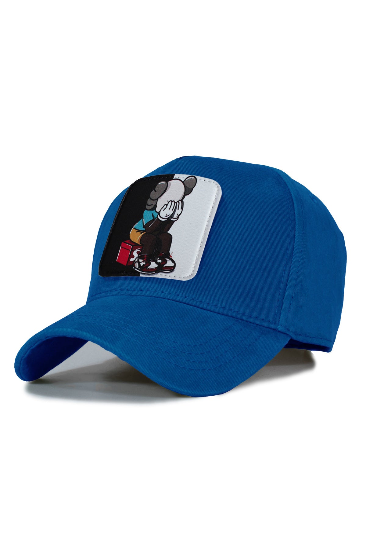 Kaws Siyah Beyaz Model Şapka- - Lacivert