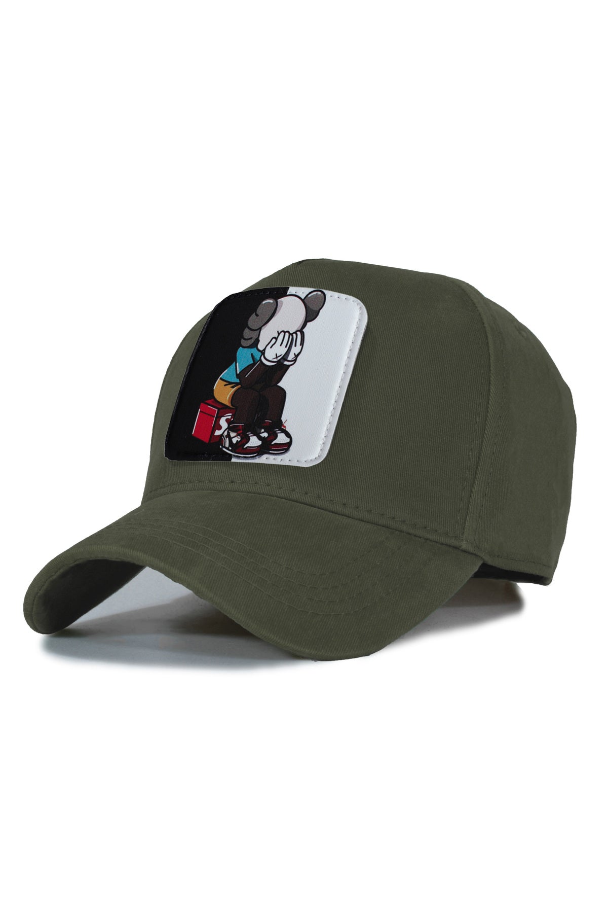 Kaws Siyah Beyaz Model Şapka- - Lacivert