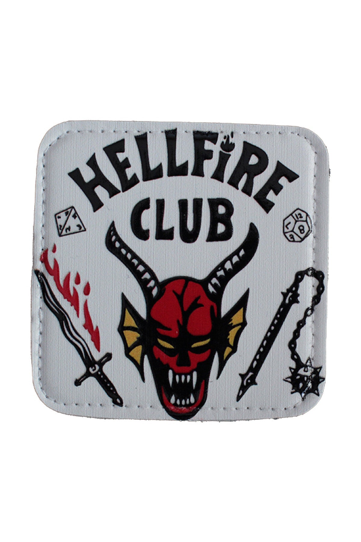 Hellfire model 7x7 cm cırt cırtlı şapka arması