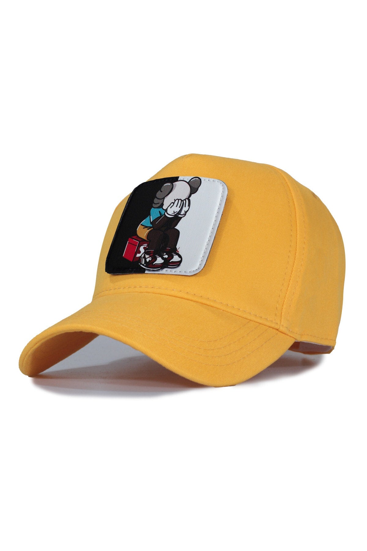 Kaws Siyah Beyaz Model Şapka- - Lacivert