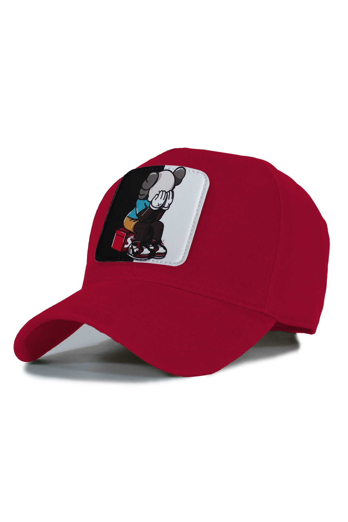 Kaws Siyah Beyaz Model Şapka- - Lacivert