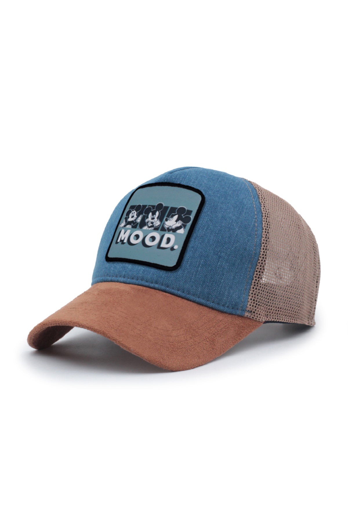 Wood Model Fileli Şapka Kahve Krem