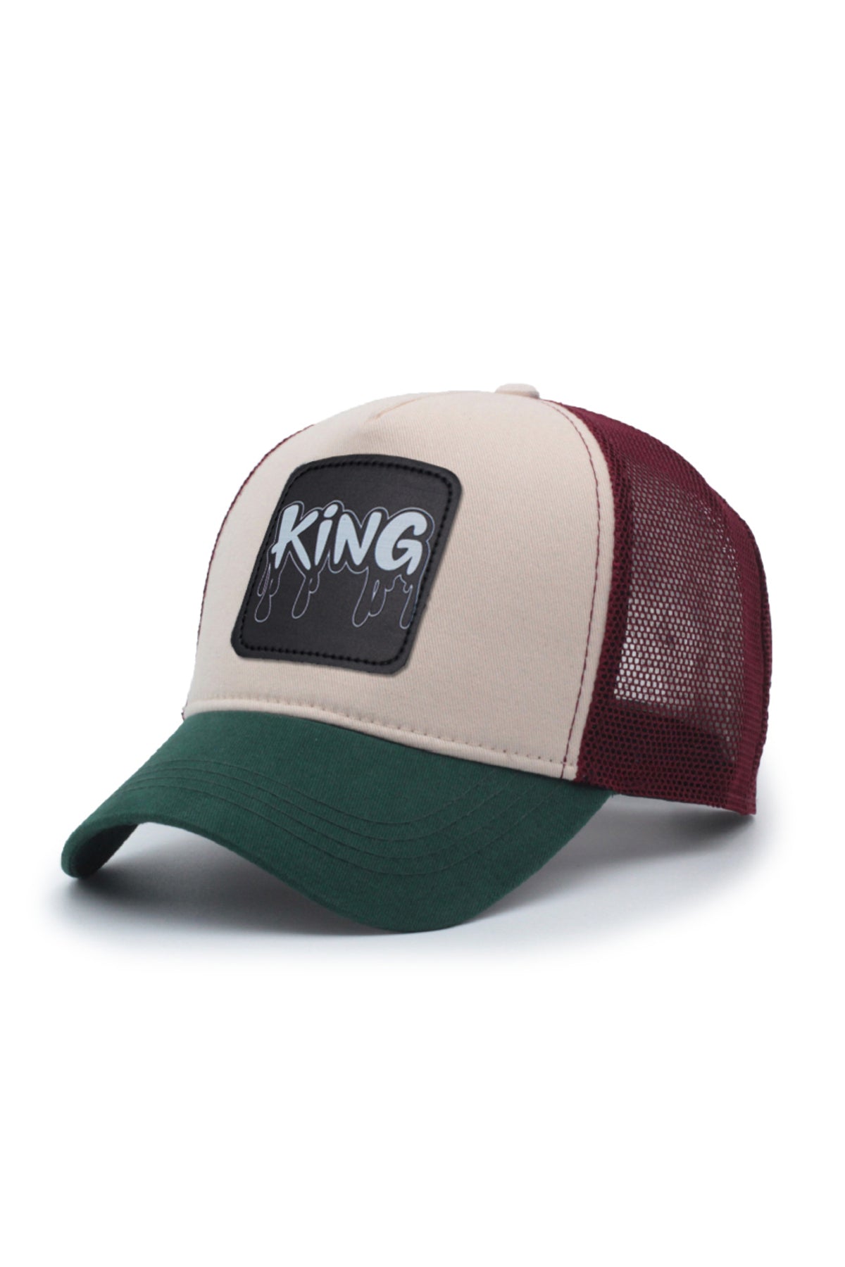 King Siyah Model Fileli Şapka Kahverengi Lacivert
