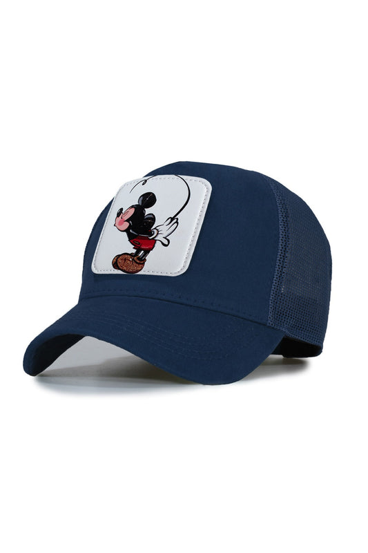 Mickey 2 Lacivert Model Fileli Şapka - Lacivert