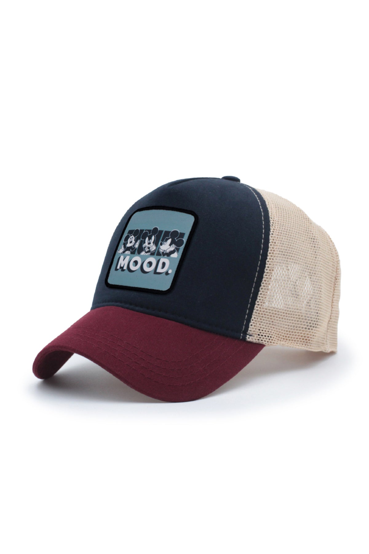 Wood Model Fileli Şapka Kahve Krem