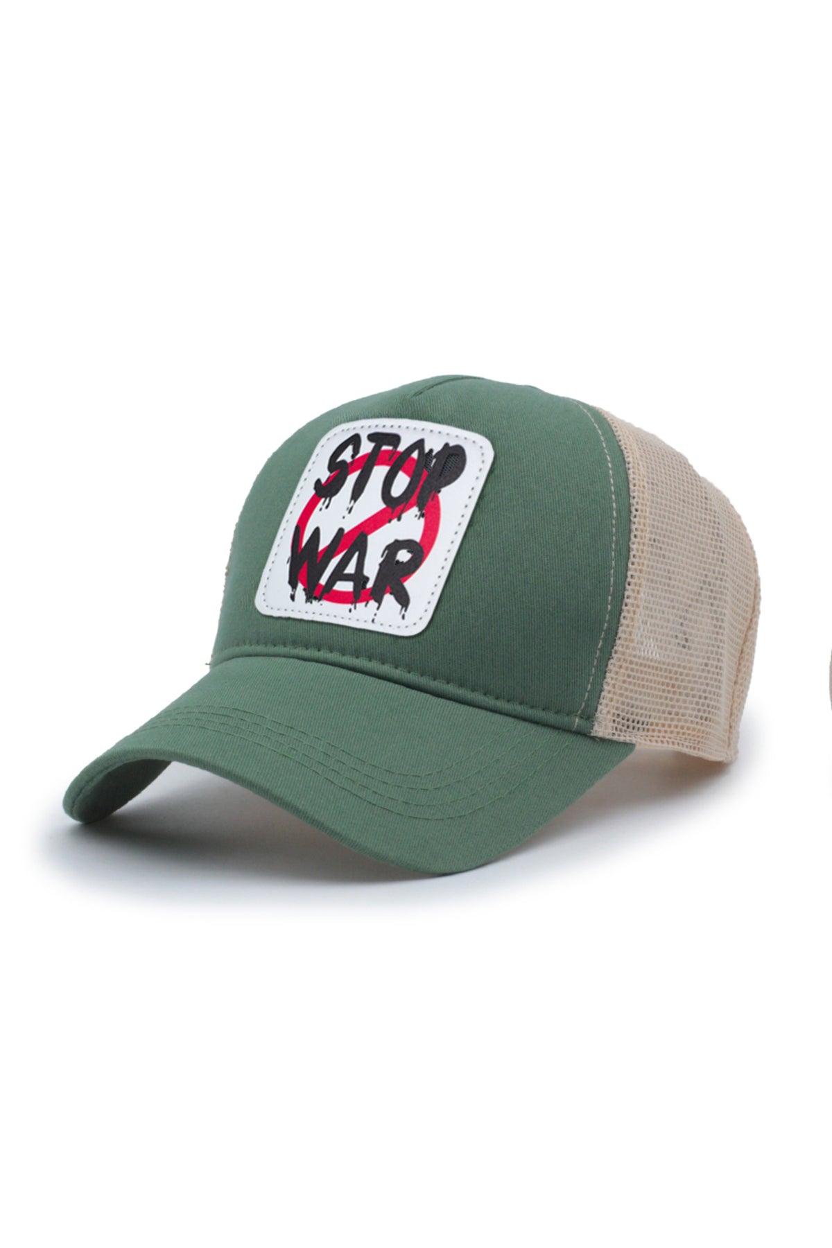 Stop War Model Fileli Şapka Kahve