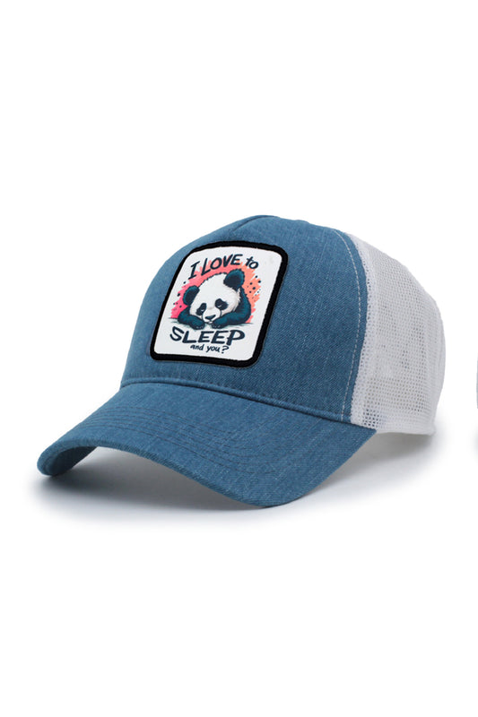 Sleep Model Fileli Şapka Kot Beyaz