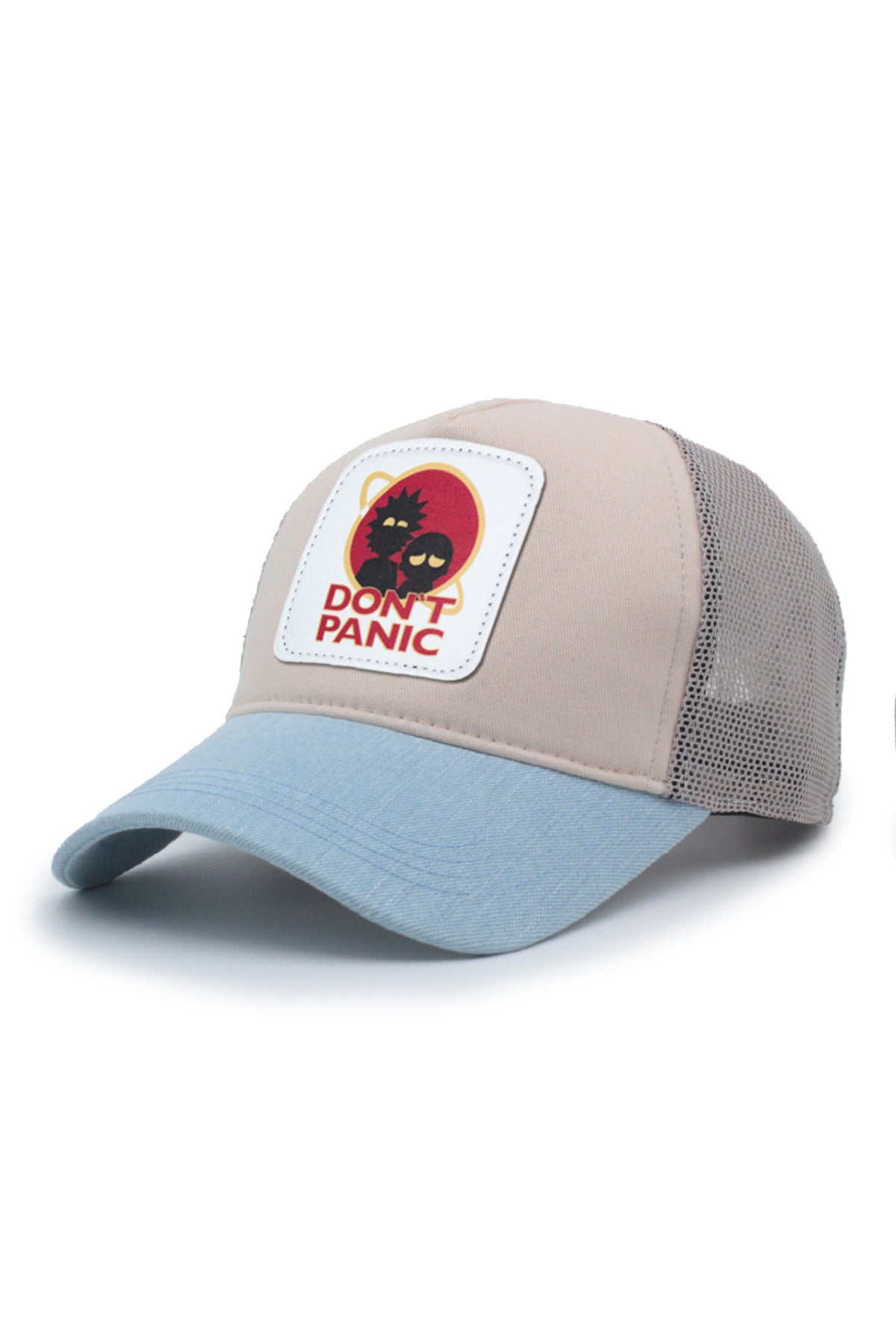 Dont Panic Model Fileli Şapka Kahverengi Lacivert