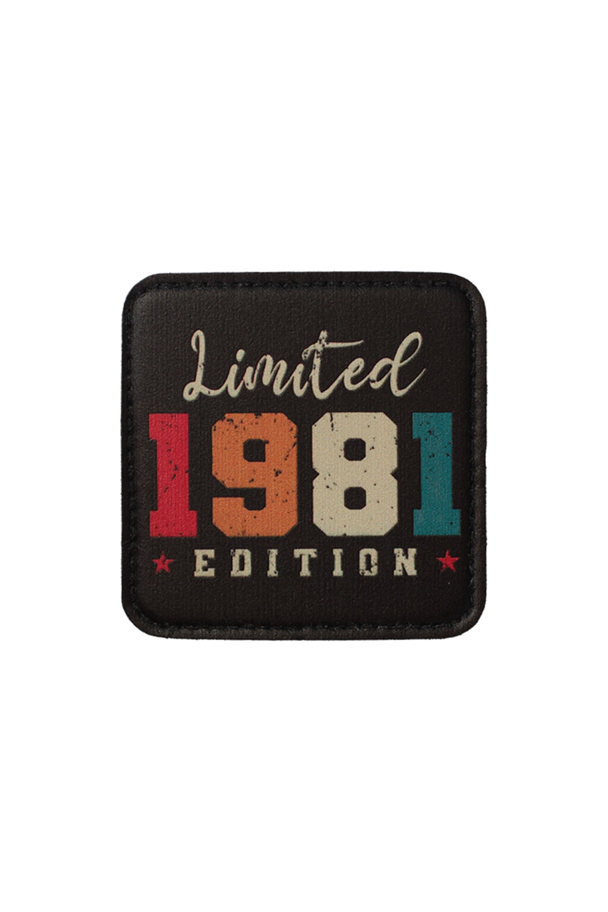 1981 Model 7x7 cm Trucker Şapka Uyumlu Patch Arma
