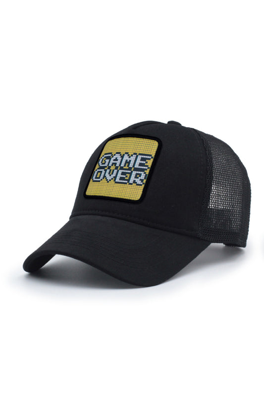 Game Over Model Fileli Şapka Siyah