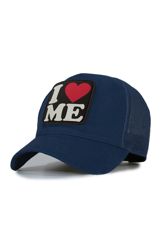 I Love Me Kırmızı Model Fileli Şapka