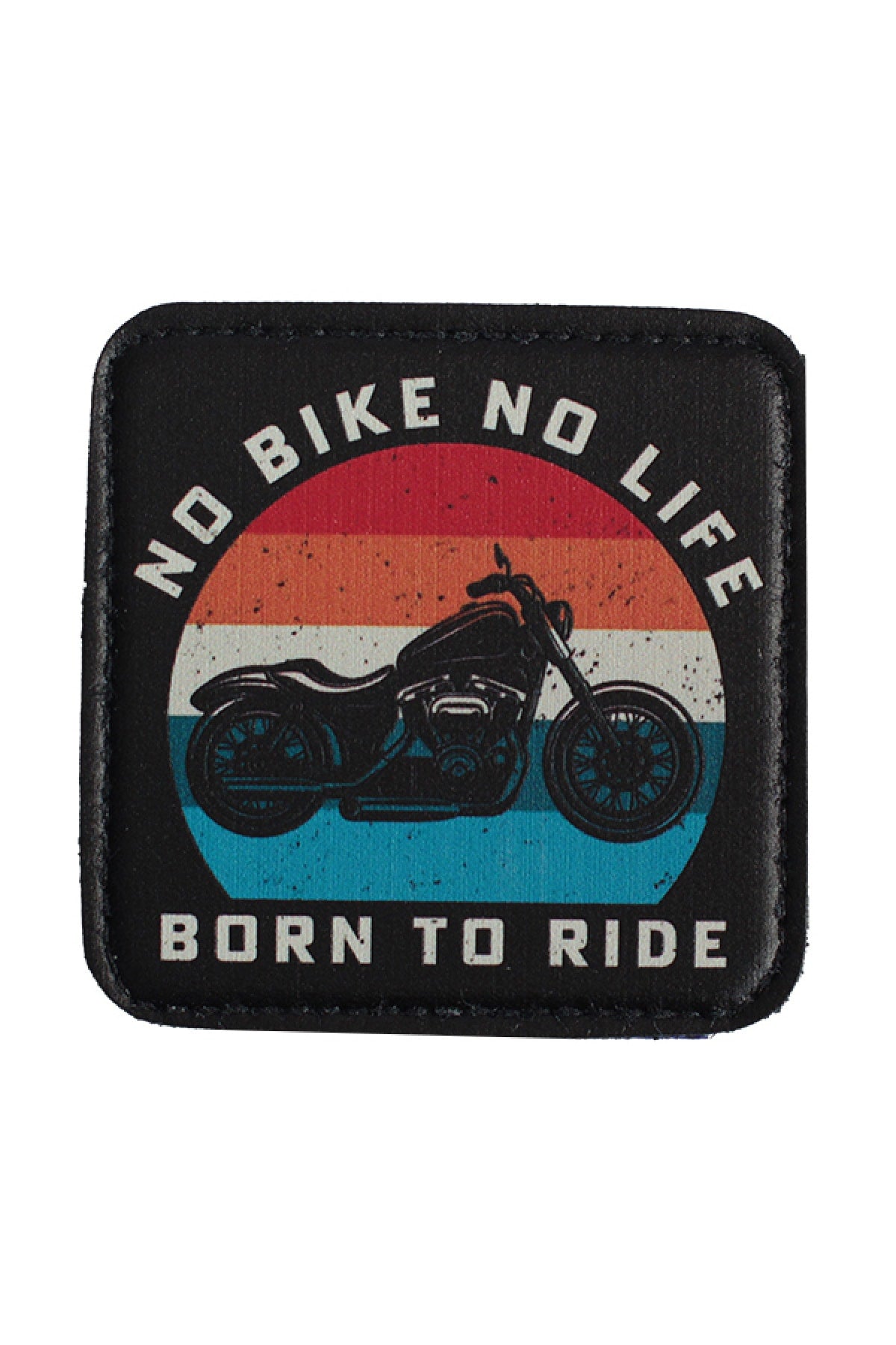 No Bike No Life model 7x7 cm cırt cırtlı şapka arması
