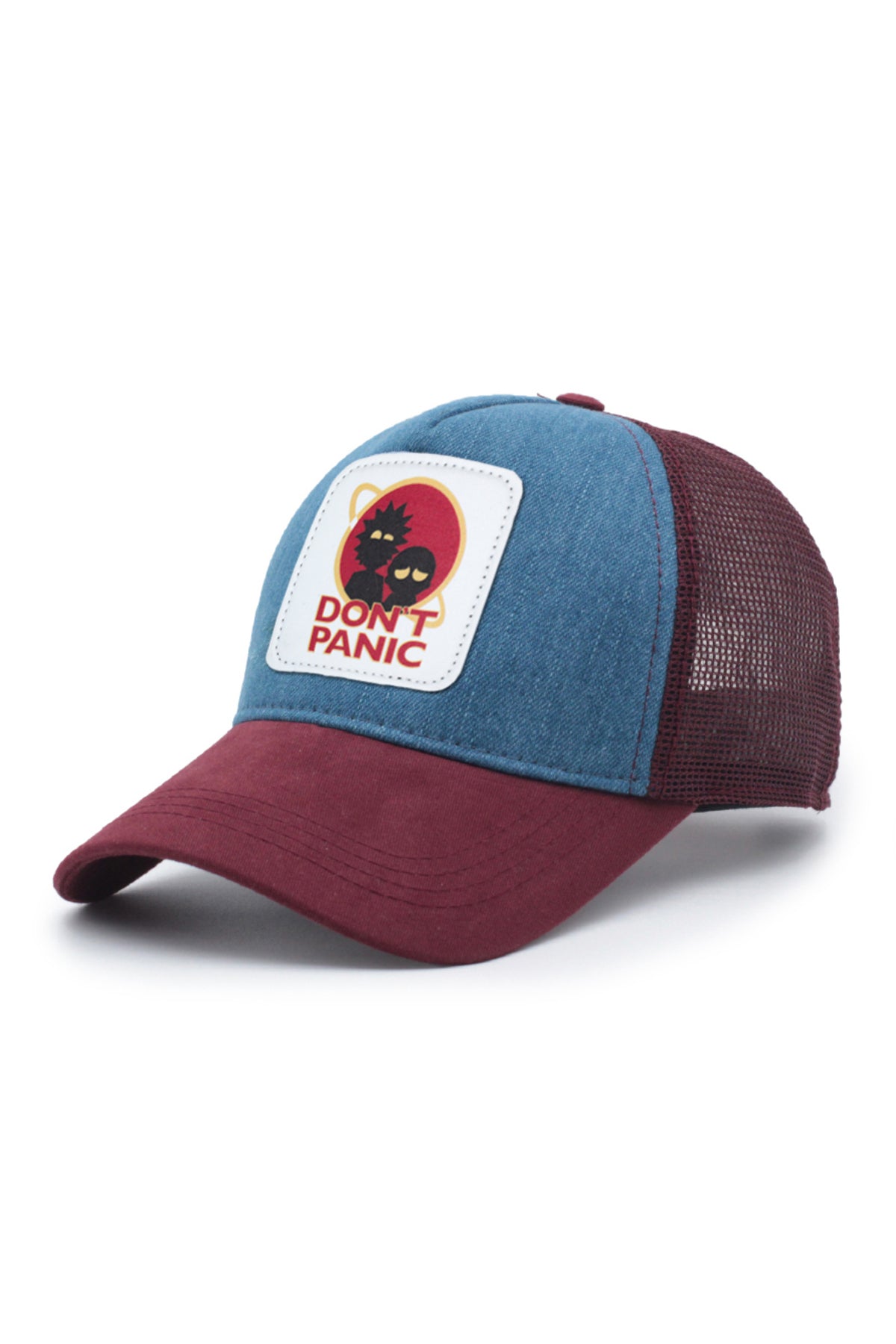 Dont Panic Model Fileli Şapka Kahverengi Lacivert