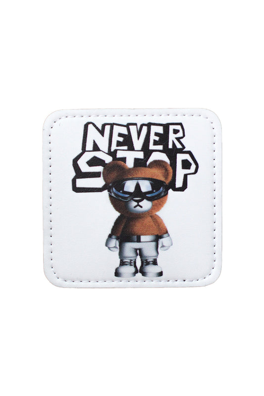 Never Stop Model 7x7 cm Trucker Şapka Uyumlu Patch Arma