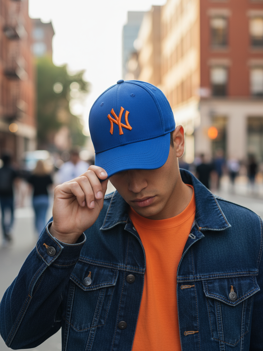 NY NewYork Yankee Model Şapka Saks Mavisi