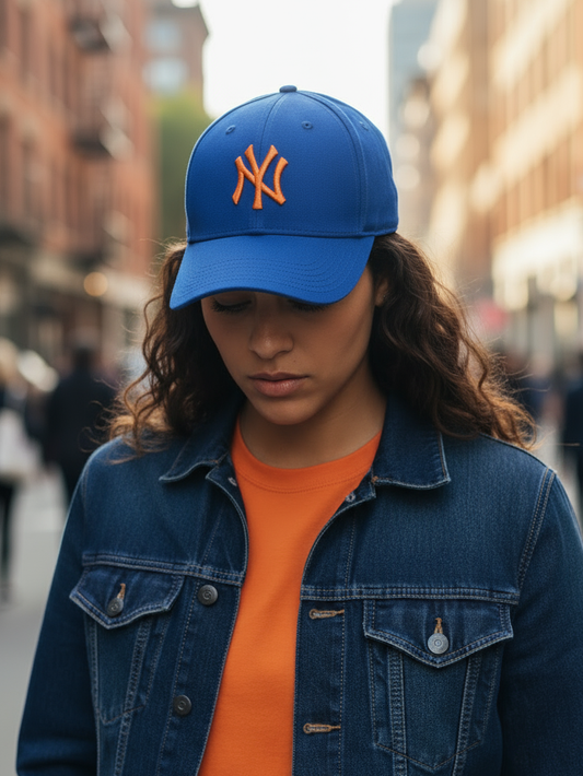 NY NewYork Yankee Model Şapka Saks Mavisi