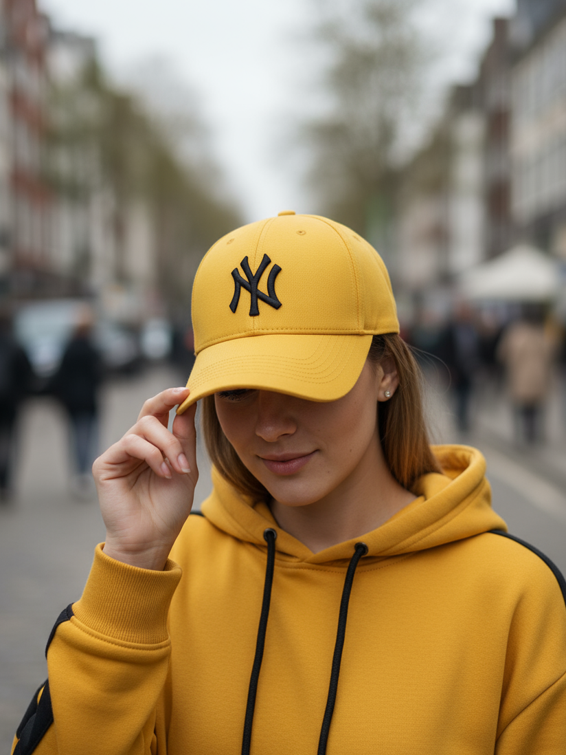 NY NewYork Yankee Model Şapka Sarı