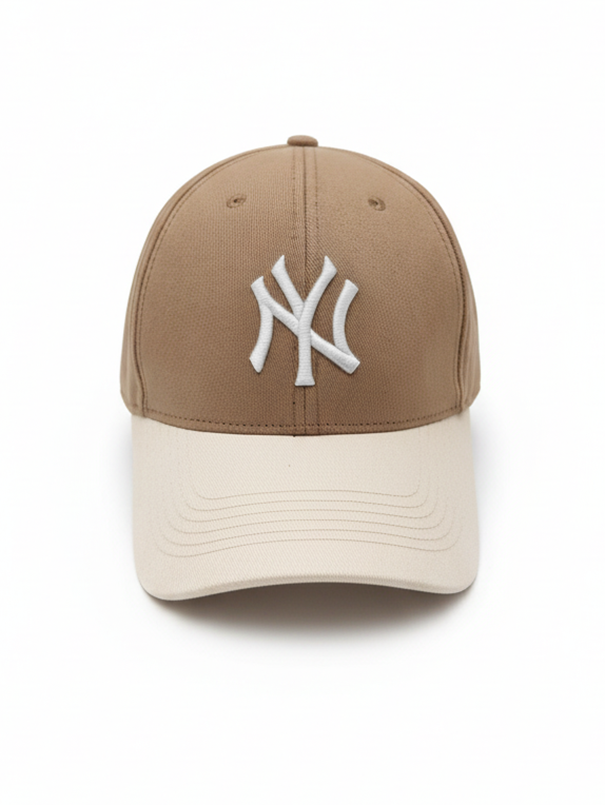 NY NewYork Yankee Model Şapka Kahve Bej