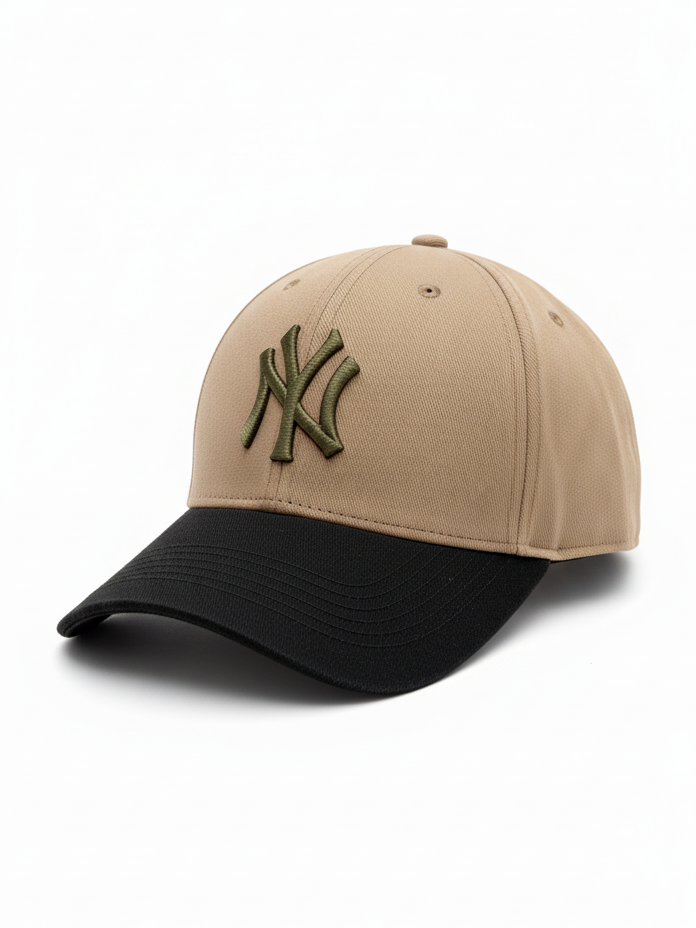 NY NewYork Yankee Model Şapka Kahve Haki