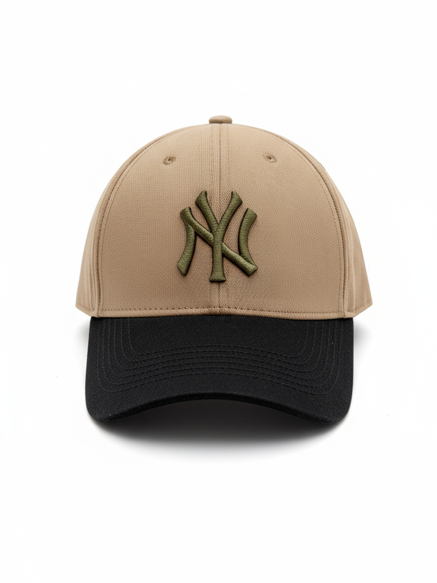 NY NewYork Yankee Model Şapka Kahve Haki