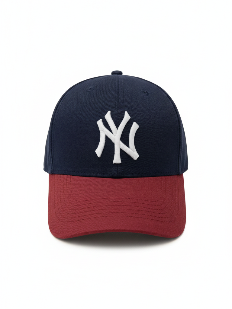 NY NewYork Yankee Model Şapka Bordo Lacivert