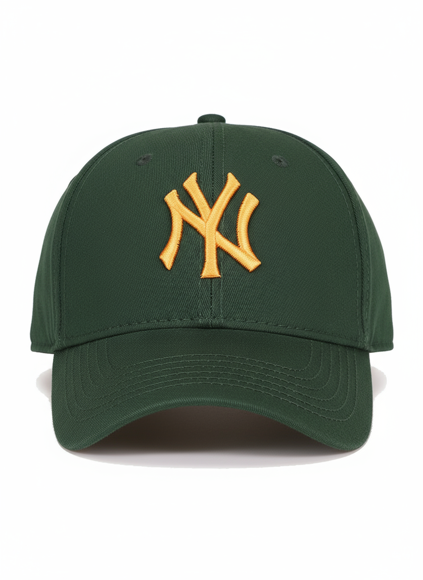 NY NewYork Yankee Model Şapka Petrol Sarı