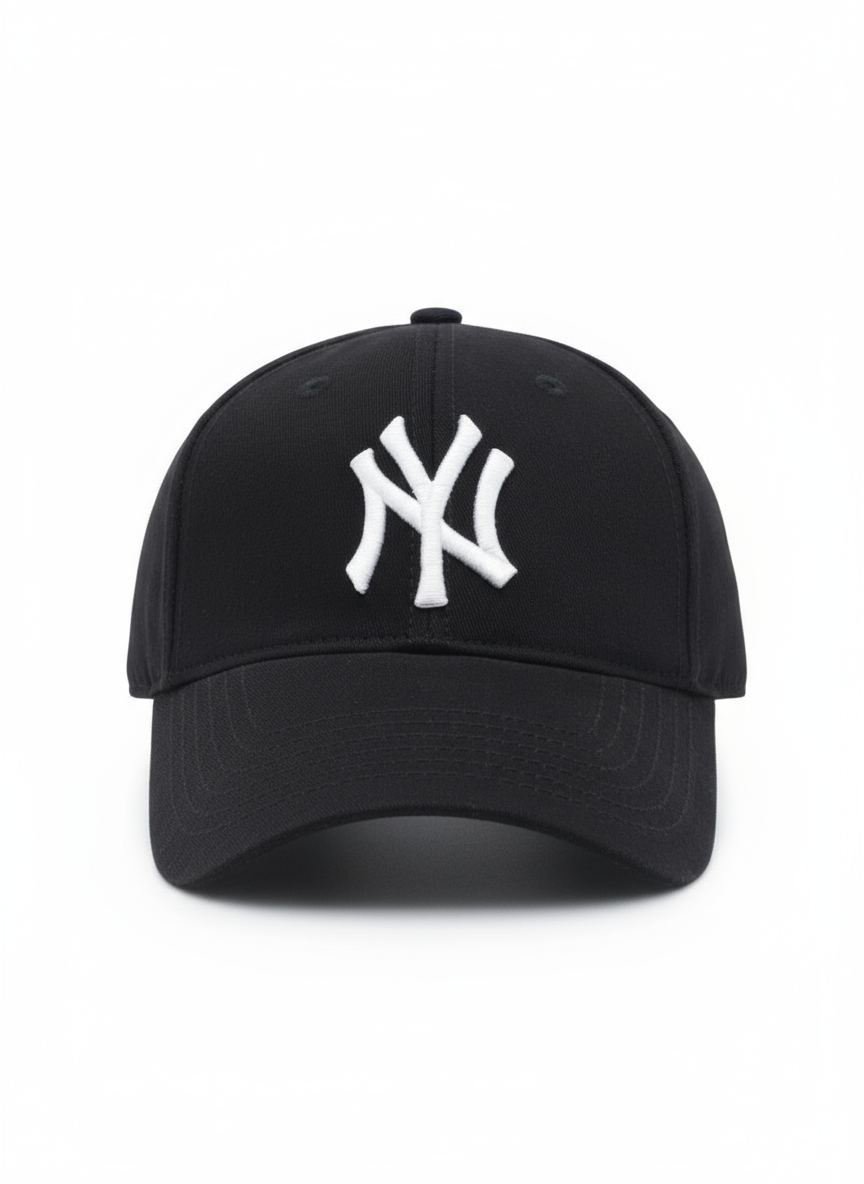 NY NewYork Yankee Model Şapka Siyah Beyaz