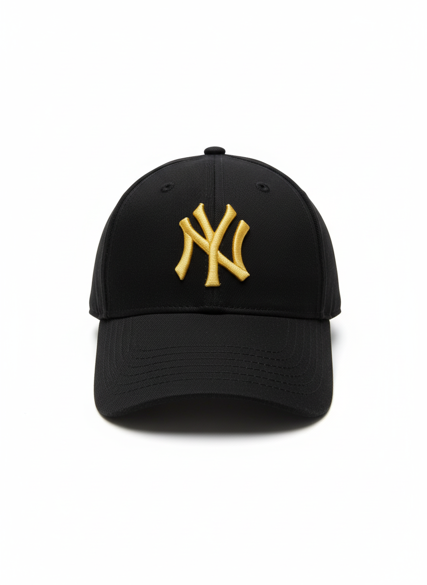 NY NewYork Yankee Model Şapka Siyah Sarı